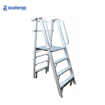 Escalera tipo plataforma aluminio