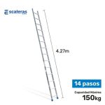 Escalera de Arrimo Aluminio Industrial