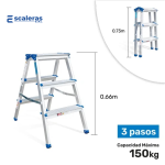 Escalera banqueta de aluminio - Image 4