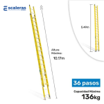 Escalera de Extensión de Fibra de Vidrio Industrial - Image 2