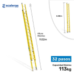 Escalera de Extensión de Fibra de Vidrio Industrial - Image 3