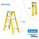 Escalera Doble Acceso de Fibra de Vidrio Industrial - Image 5